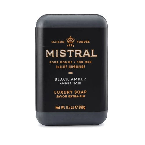 Mistral Black Amber Bar Soap 