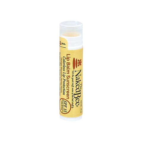 Naked Bee Colorless Lip Balm Sunscreen SPF 15 