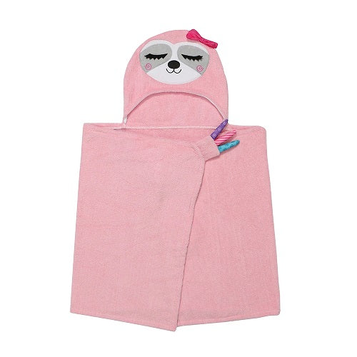 sadie the sloth hooded towel