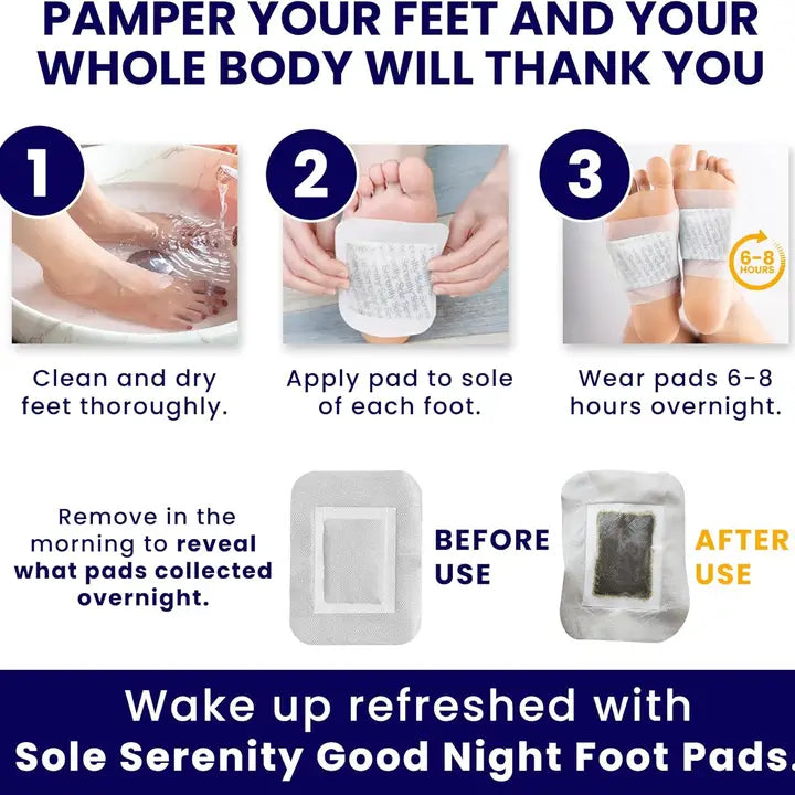 Magnesium Good Night Sleep Detox Foot Pads