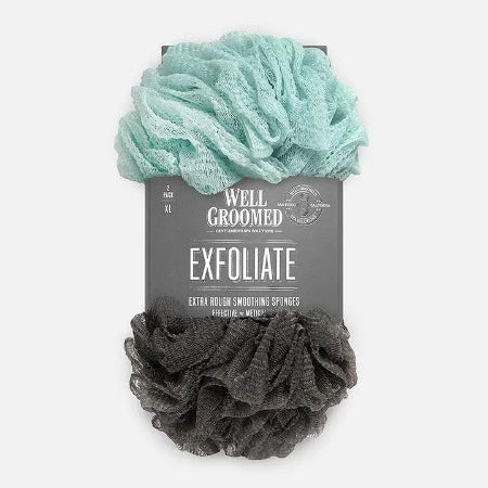 Well Groomed Extra Rough Smoothing Sponges - Two Pack 