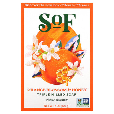South of France Orange Blossom & Honey Bar Soap 
