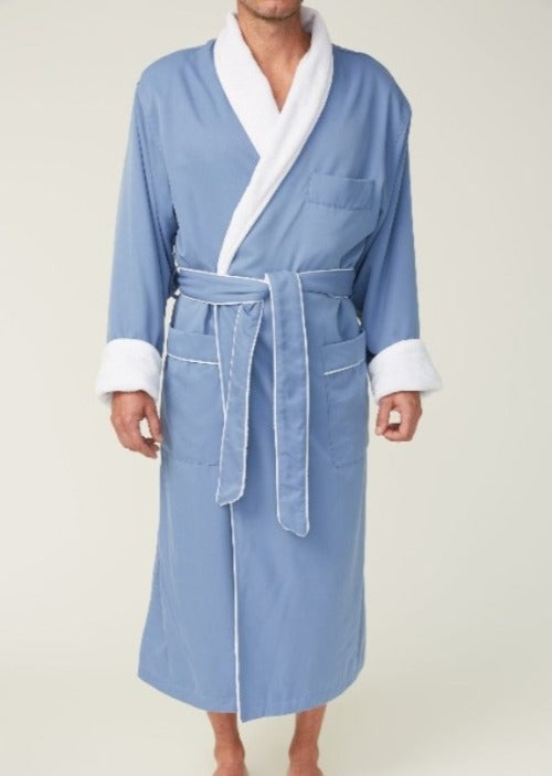 Monarch Cypress Plush Robe - Periwinkle 