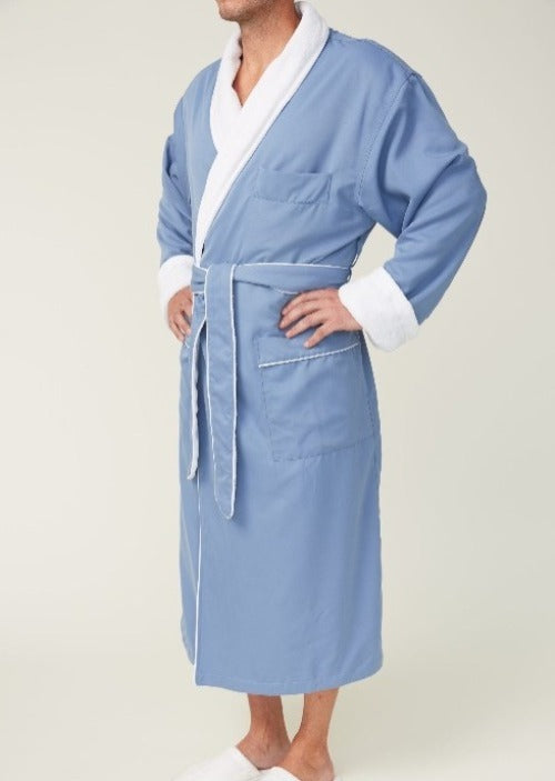 Monarch Cypress Plush Robe - Periwinkle 
