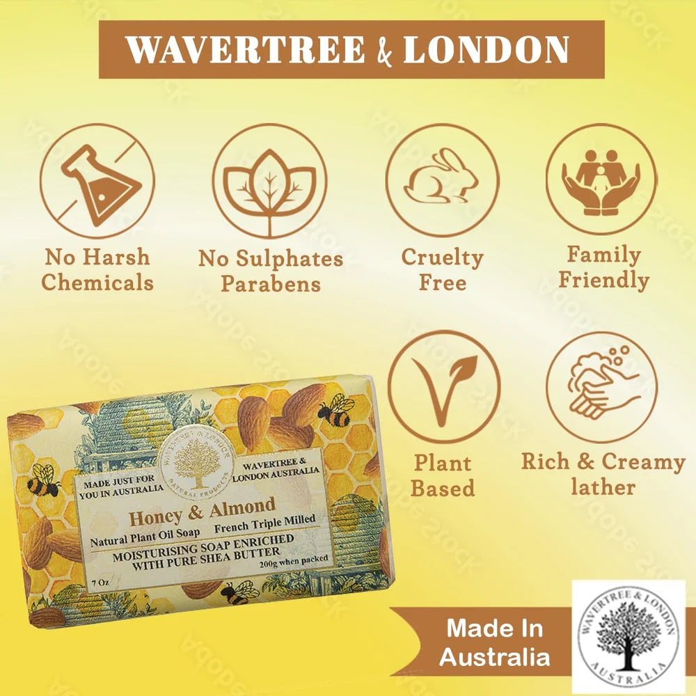 Wavertree & London Honey & Almond Bar Soap