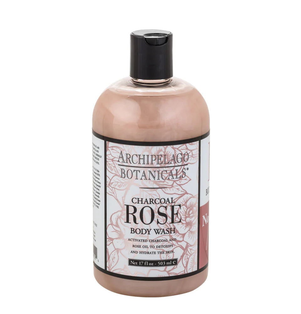 Archipelago Charcoal Rose Body Wash 17 oz 
