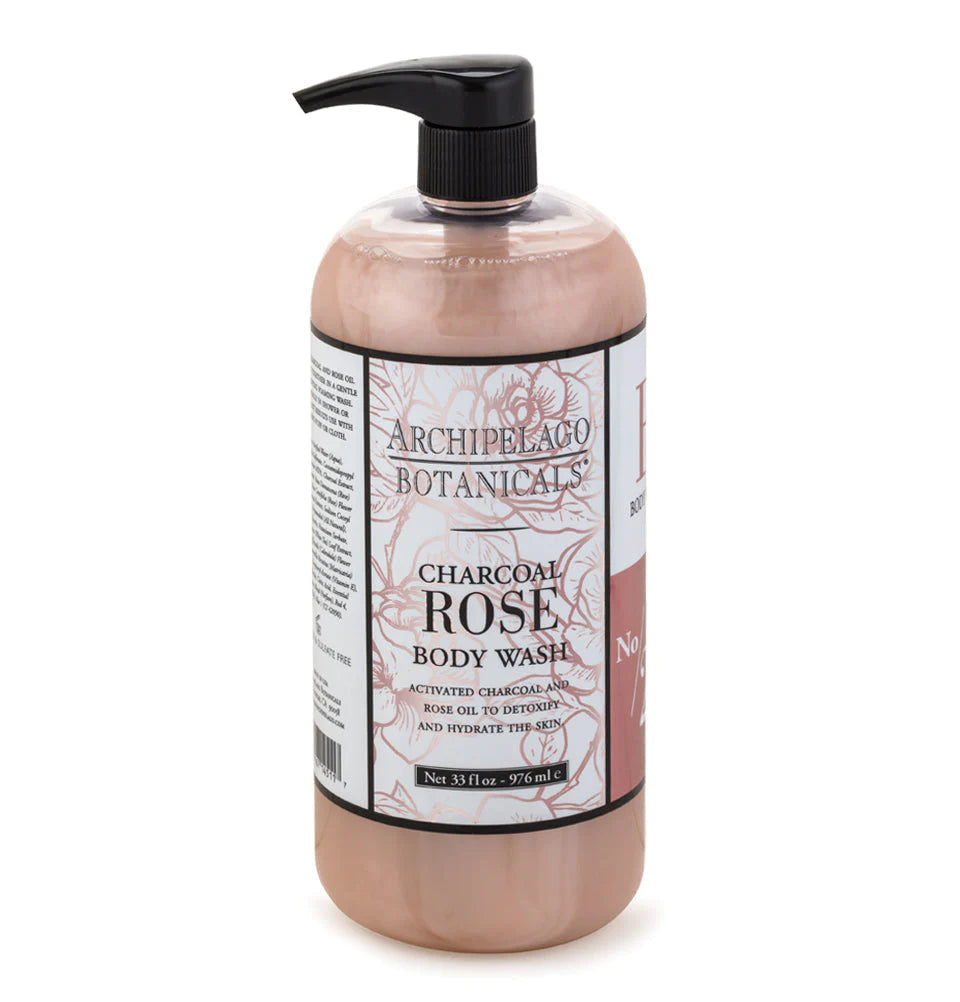 Archipelago Charcoal Rose Body Wash 33oz 