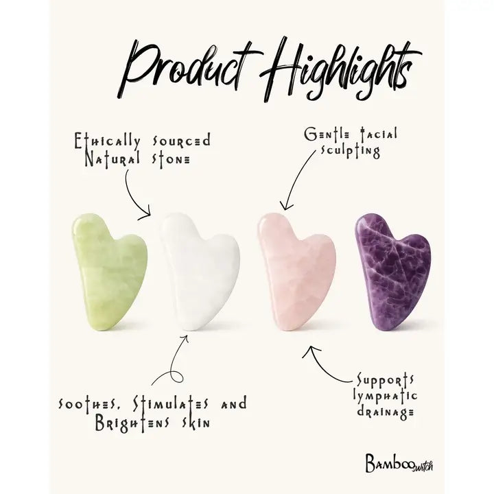Rose Quartz Gua Sha Stone