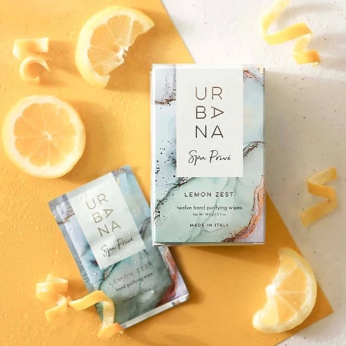 European Individual Hand Purifying Wipes - Lemon Zest 