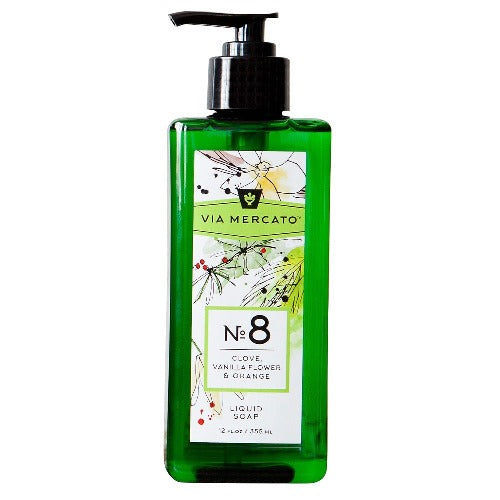 Via Mercato Liquid Hand Soap - Clove, Vanilla & Orange 