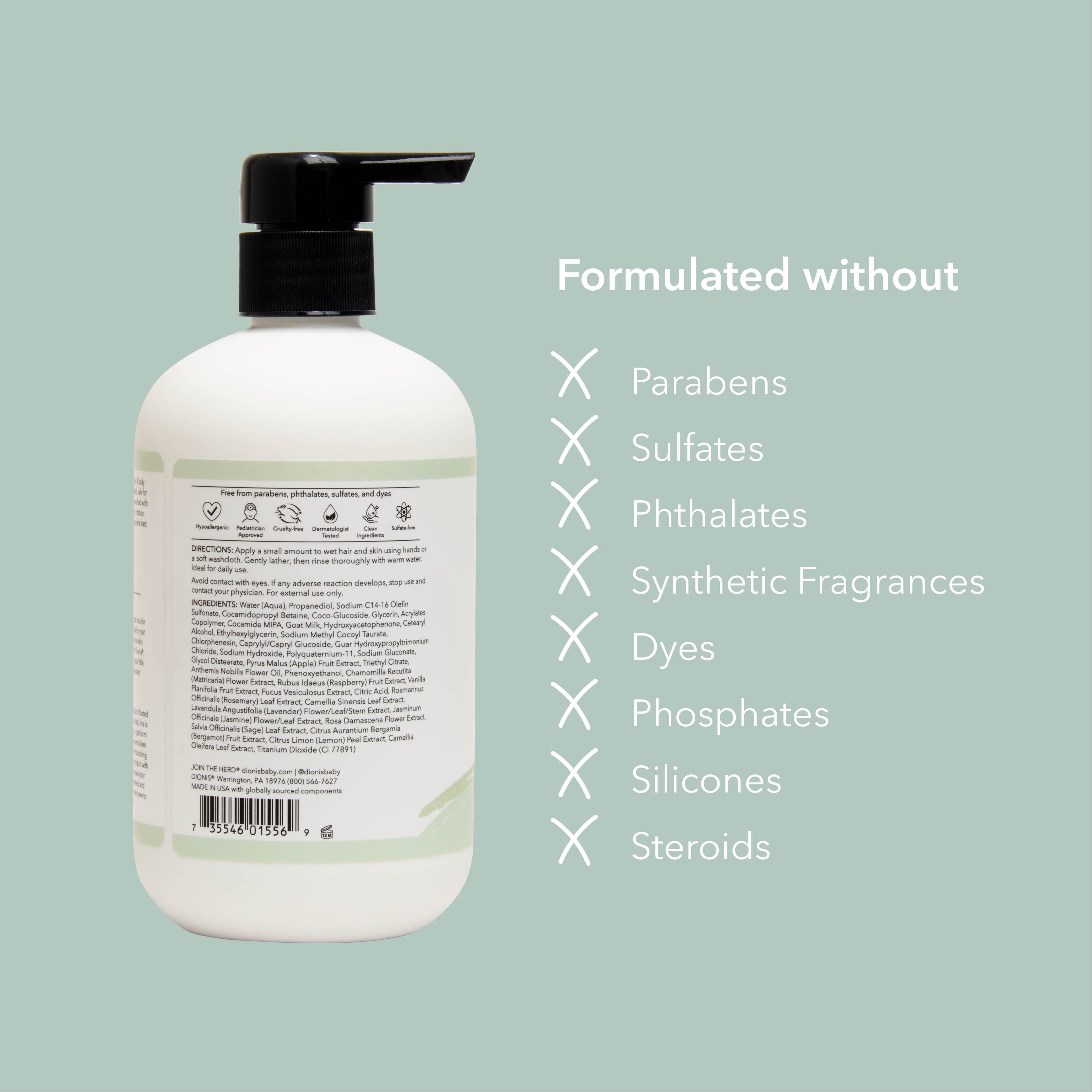 Dionis Fragrance Free Hair & Body Wah