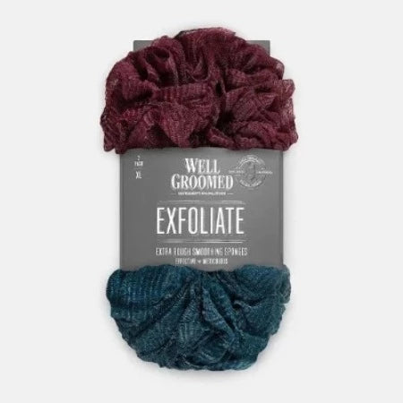 Well Groomed Extra Rough Smoothing Sponges - Two Pack 