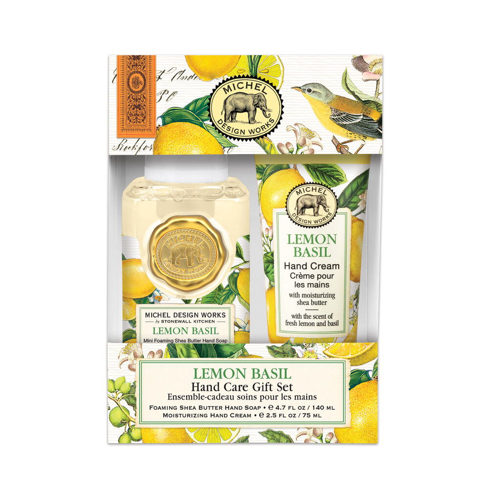 Michel Design Works Lemon Basil Hand Care Gift Set 