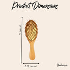 Bamboo Paddle Hairbrush - Round