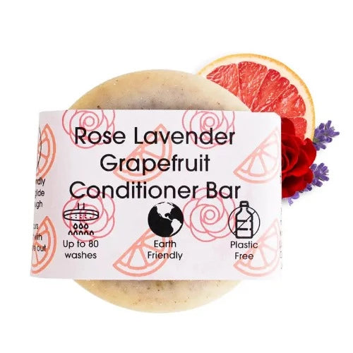 The Natural Spa Cosmetics Rose Lavender Grapefruit Conditioner Bar 