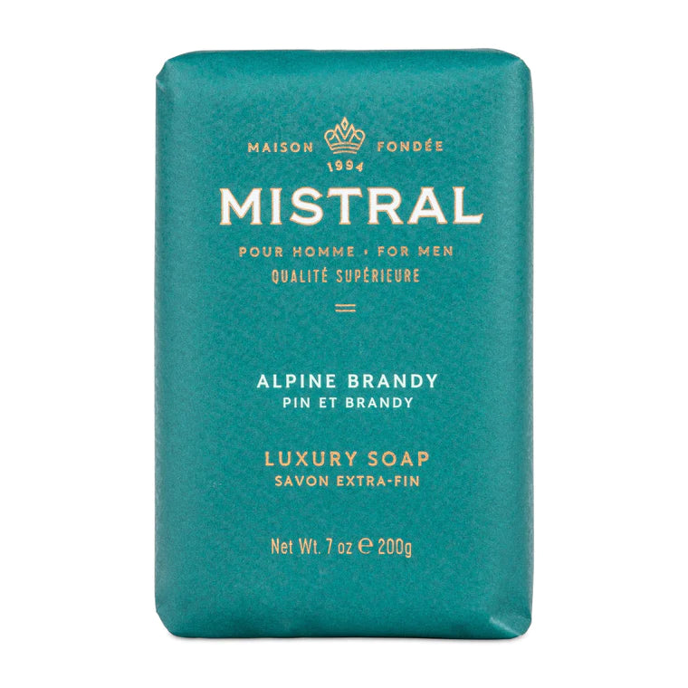 Mistral Alpine Brandy Luxury Bar Soap 