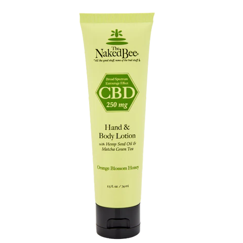 Naked Bee Orange Blossom Honey 250 mg Broad Spectrum CBD Hand & Body Lotion 