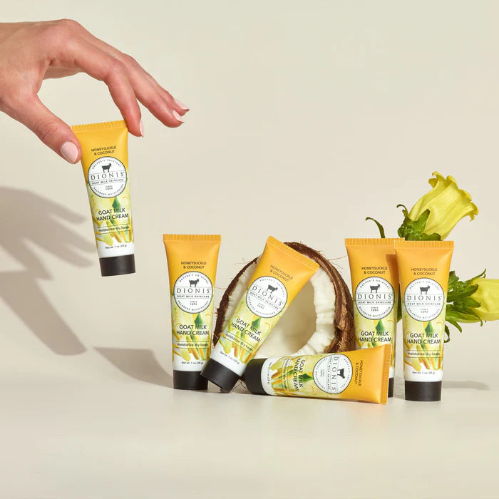 Dionis Travel Size Honeysuckle & Coconut Goat Milk Hand Cream 