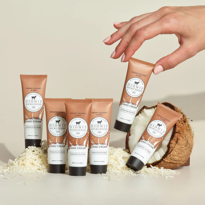 Dionis Travel Size Creamy Coconut & Oats Goat Milk Hand Cream 