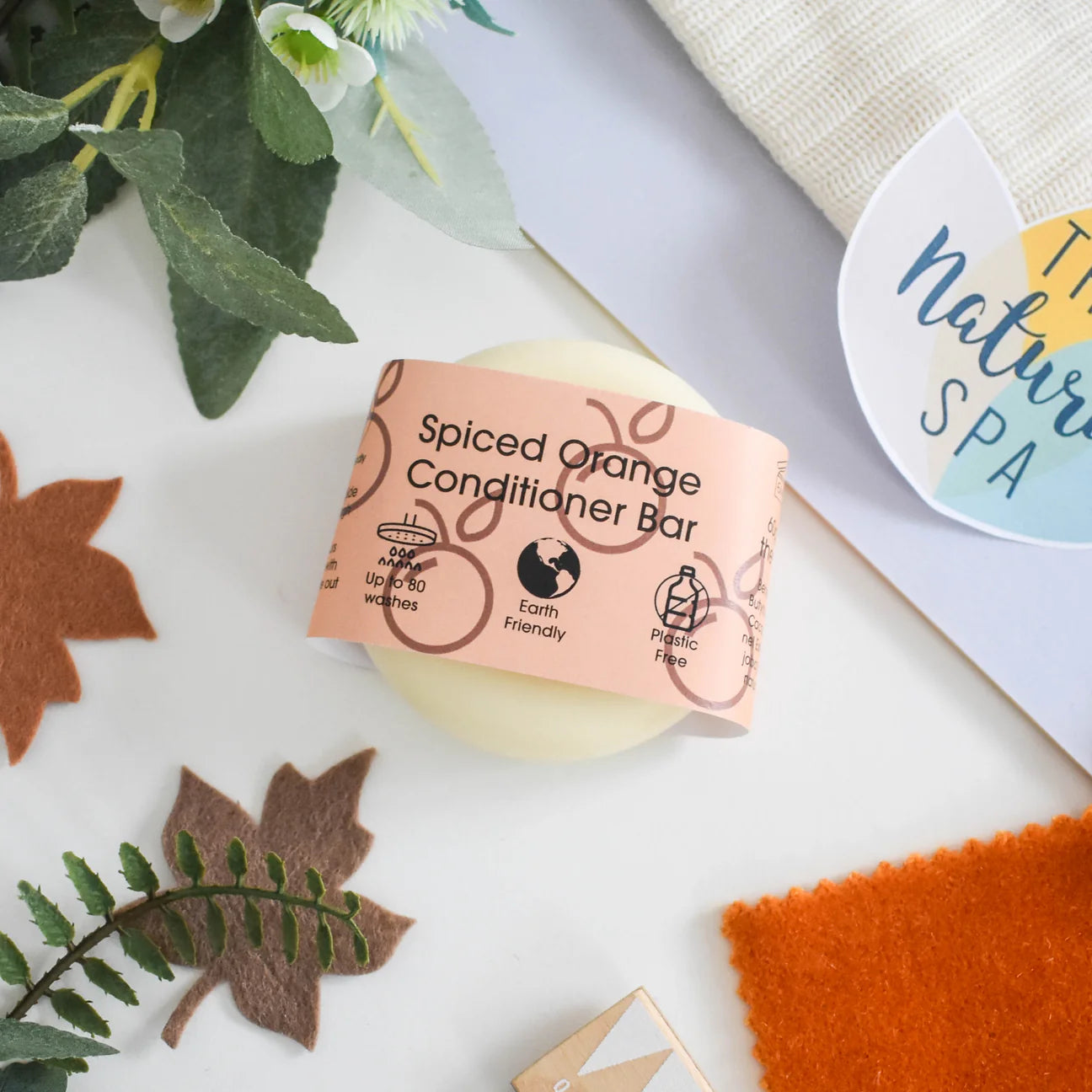 The Natural Spa Cosmetics Spiced Orange Conditioner Bar 
