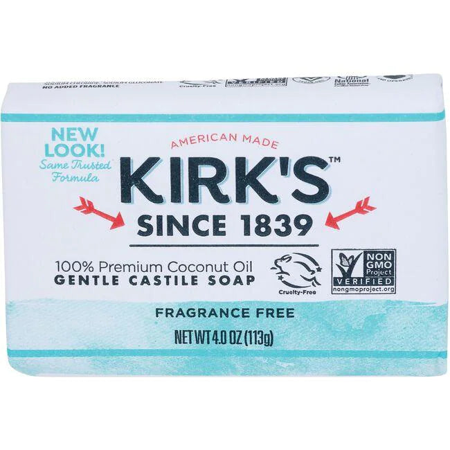 Kirk's Fragrance Free Gentle Castile Soap 