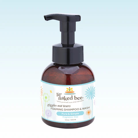 Lil' Naked Bee Pure & Simple Giggles Not Tears Foaming Shampoo & Wash 