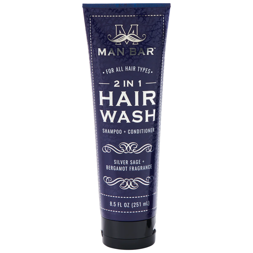 Man Bar 2-in-1 Silver Sage Hair Wash 