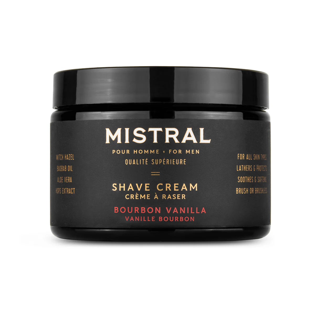 Mistral Bourbon Vanilla Shave Cream 