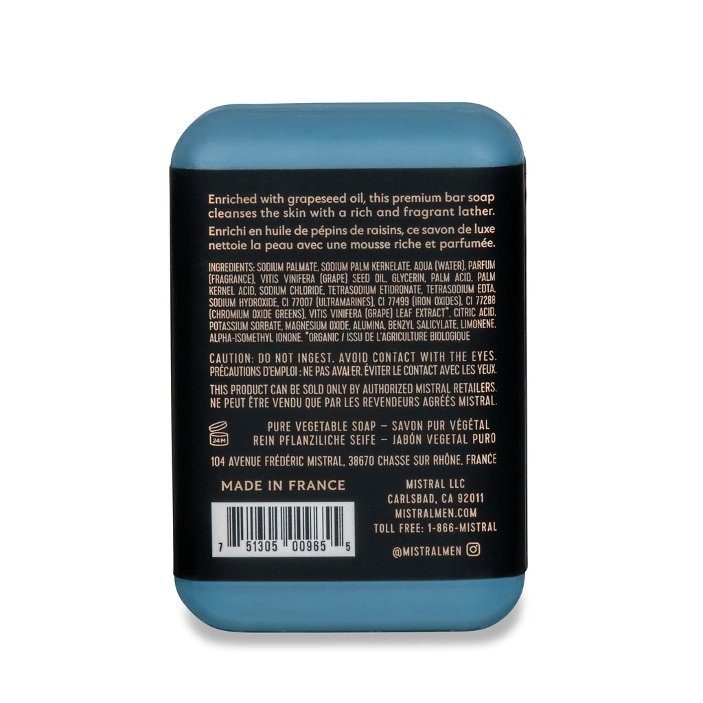 Mistral Men's Cedarwood Marine Travel Bar Soap