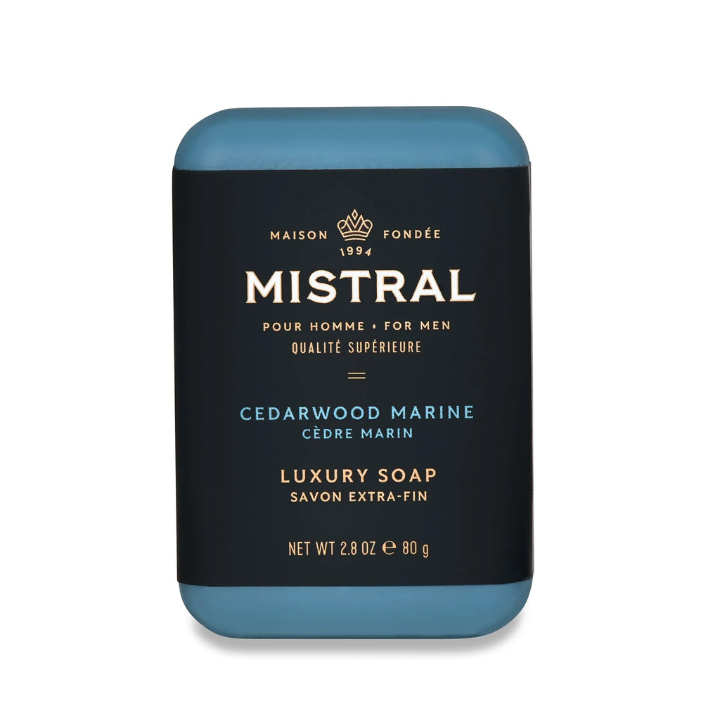 Mistral Men's Cedarwood Marine Travel Bar Soap