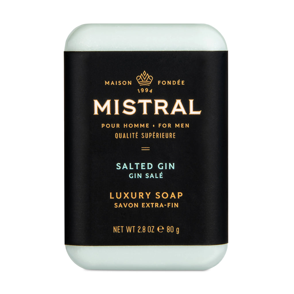 Mistral Men's Salted Gin Travel Bar Soap