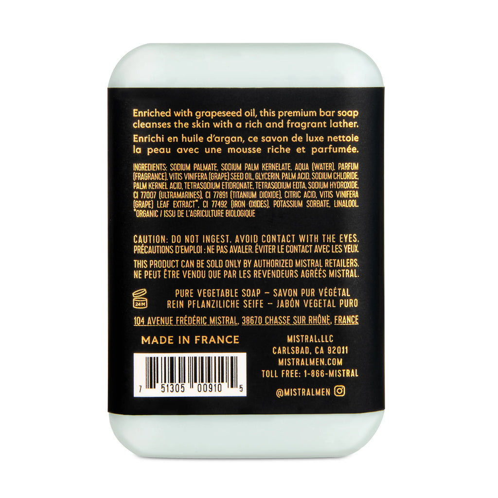 Mistral Men's Salted Gin Travel Bar Soap