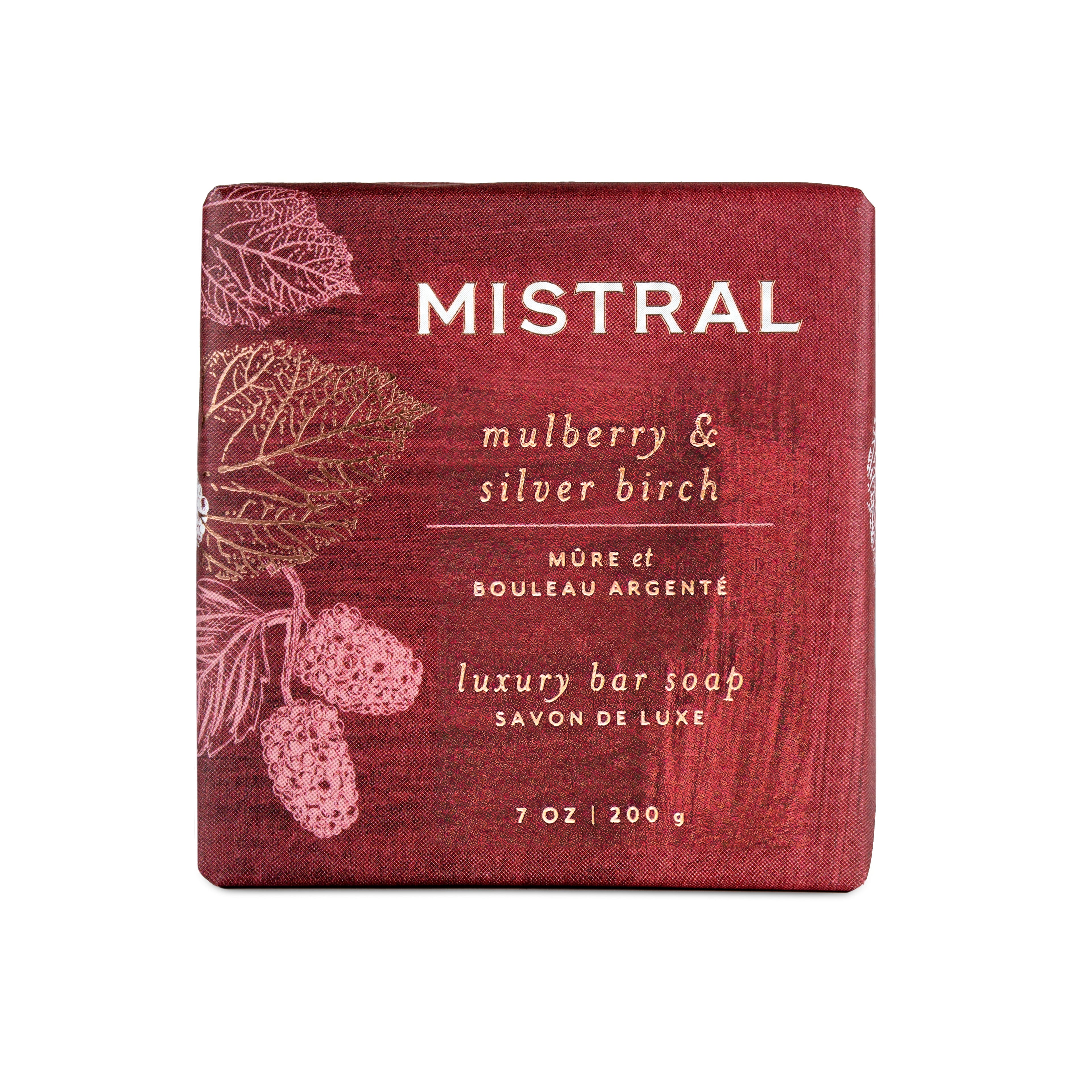 Mistral Mulberry & Silver Burch Luxury Bar Soap 