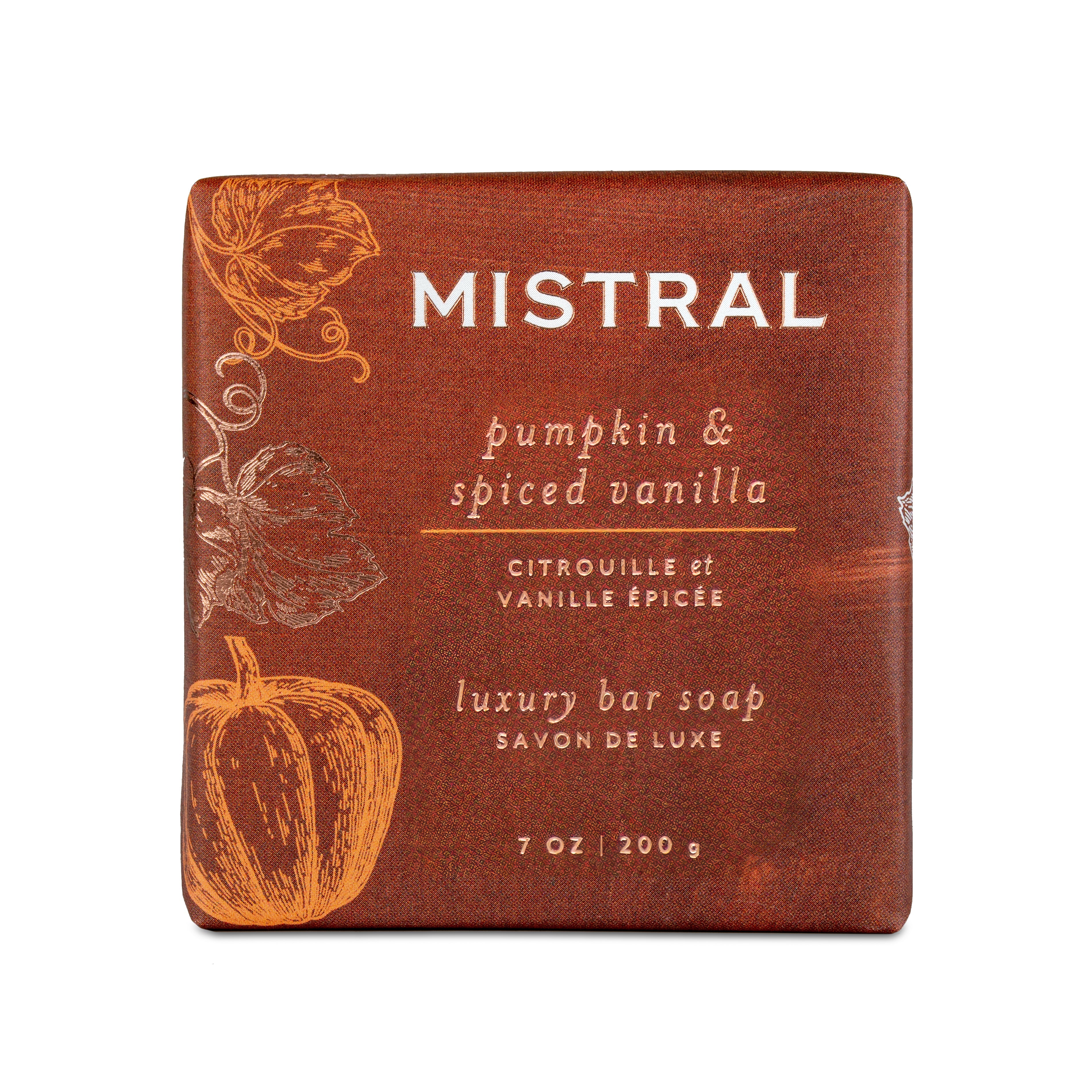 Mistral Pumpkin & Spiced Vanilla Luxury Bar Soap 