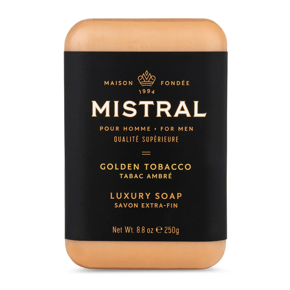 Mistral Men's Golden Tobacco Bar Soap