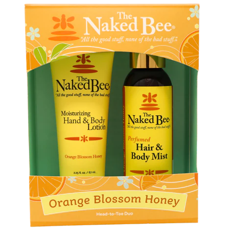 Naked Bee Orange Blossom Honey Head-to-Toe Duo Gift Set 