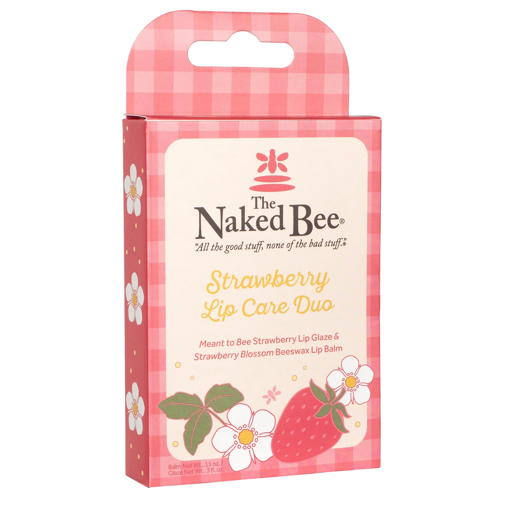 Naked Bee Strawberry Lip Care Duo 