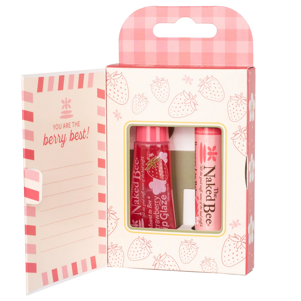 Naked Bee Strawberry Lip Care Duo 