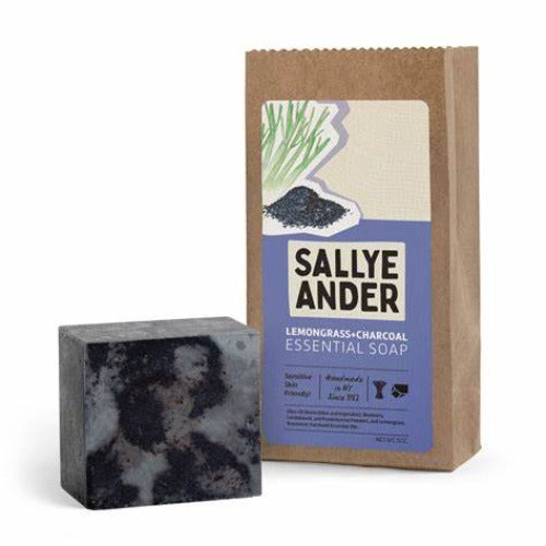 SallyeAnder Lemongrass and Charcoal Block Soap 