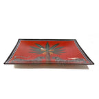 Ortigia Red Glass Soap Dish