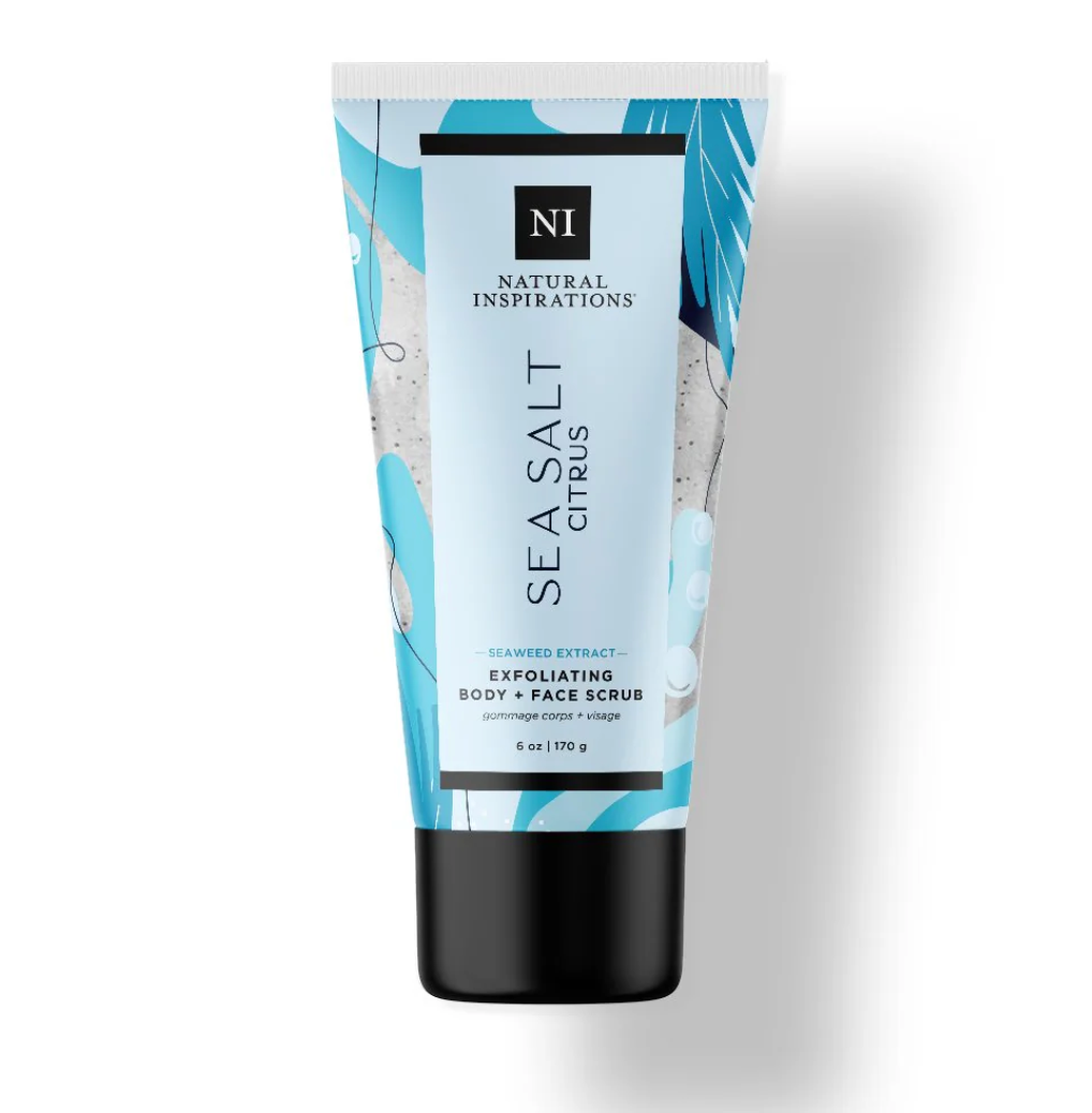 Natural Inspirations Sea Salt Citrus Body & Face Scrub 