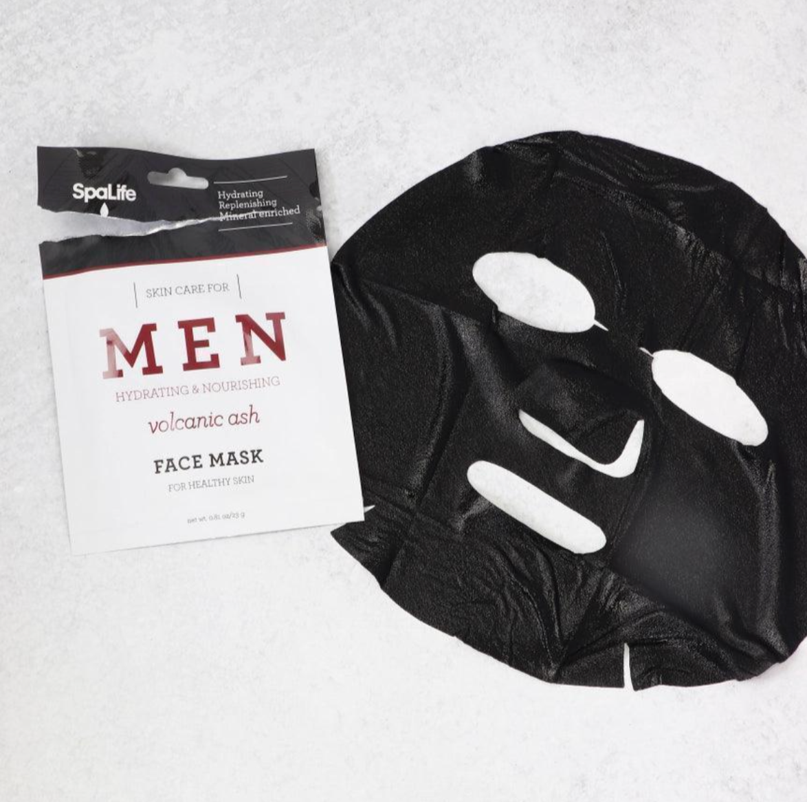 My Spa Life Men's Volcanic Ash Hydrating Facial Mask 