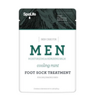 My Spa Life Men's Cooling Mint Moisturizing Foot Sock Treatment 