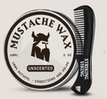 Striking Viking Unscented Mustache Wax & Comb Kit 