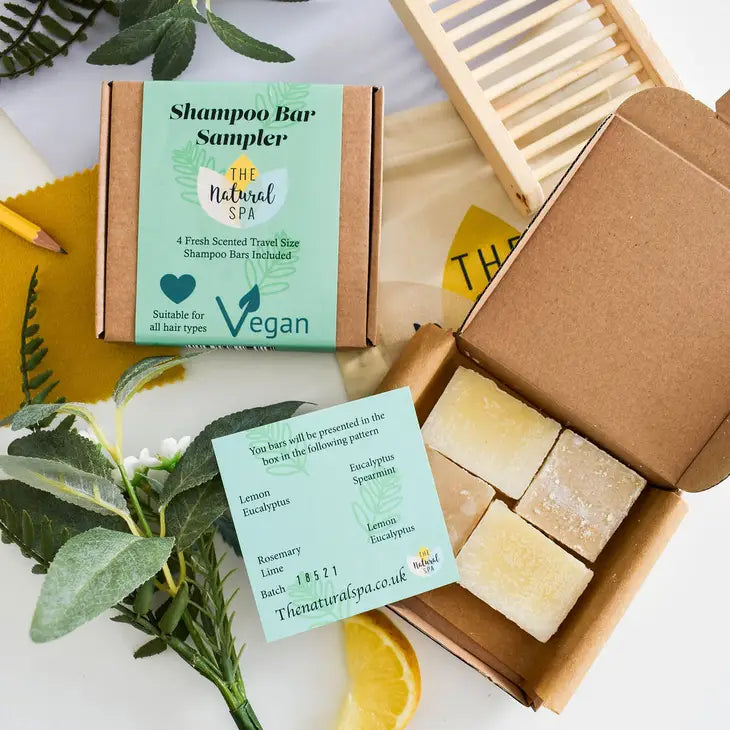 The Natural Spa Cosmetics Shampoo 4 Bar  Set 