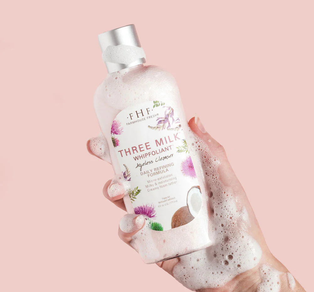 Three Milk Whipfoliant Ageless Cleanser 