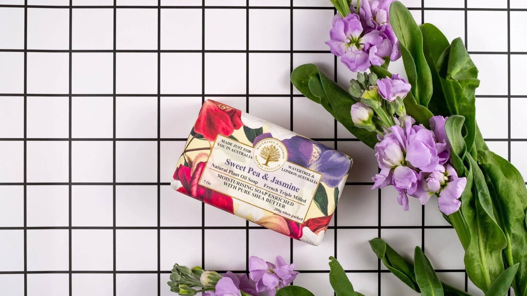 Wavertree & London Sweet Pea & Jasmine Bar Soap