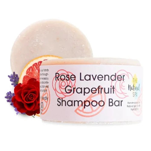 The Natural Spa Cosmetics Rose Lavender Grapefruit Shampoo Bar 