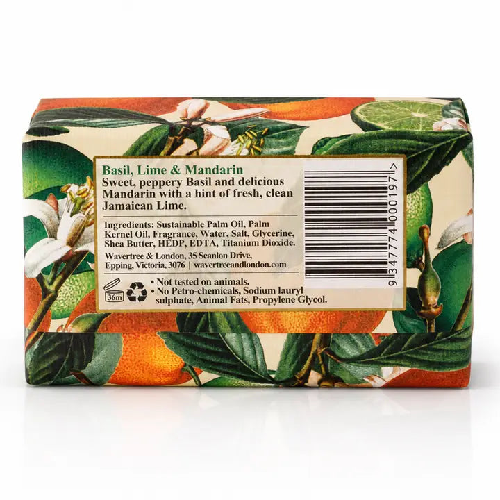 Wavertree & London Basil & Lime Bar Soap