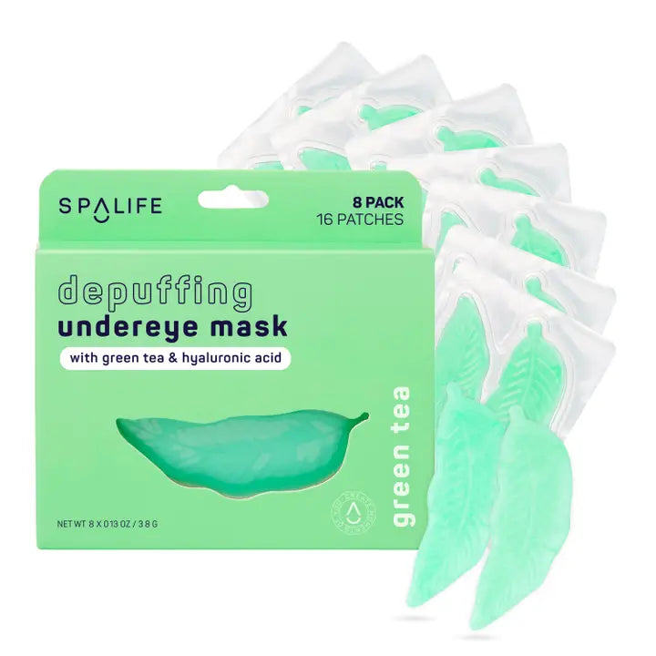 Green Tea Depuffing Hydrogel Eye Patches - 8 Pack